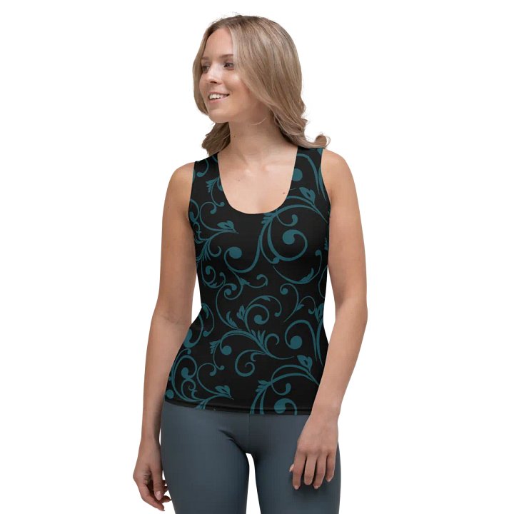 Dark Teal Twirl Top product image (1)