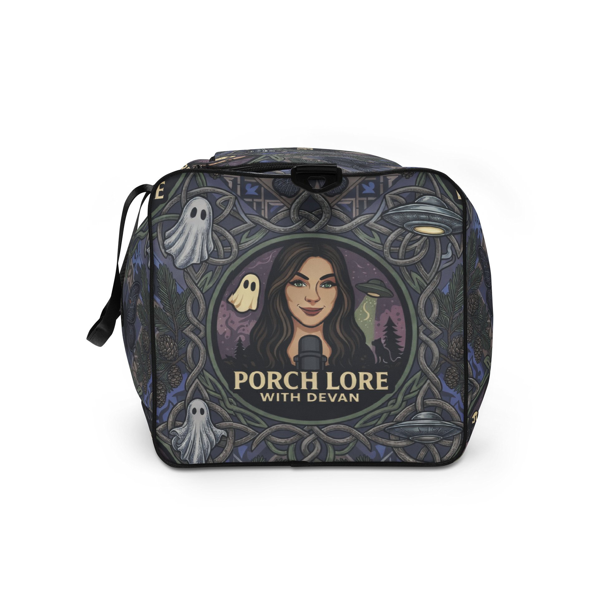 PORCH LORE DEVAN PERIWINKLE MOTH DUFFLE BAG product image (9)