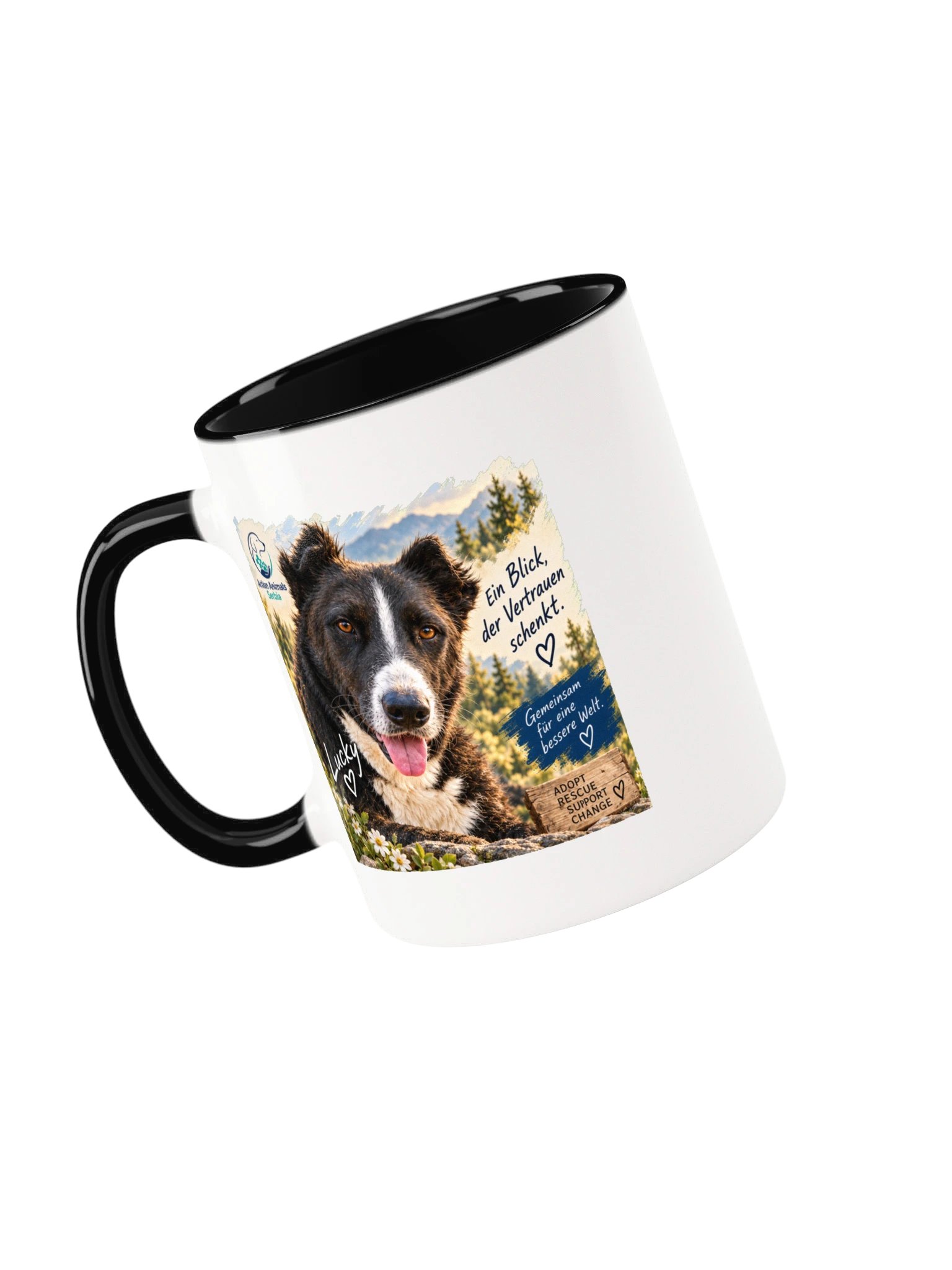 Lucky – Ein Blick, der Vertrauen schenkt. Tasse product image (29)