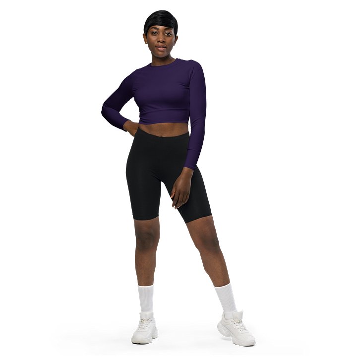 Mystic Purple Allure Recycled Crop Top product image (1)