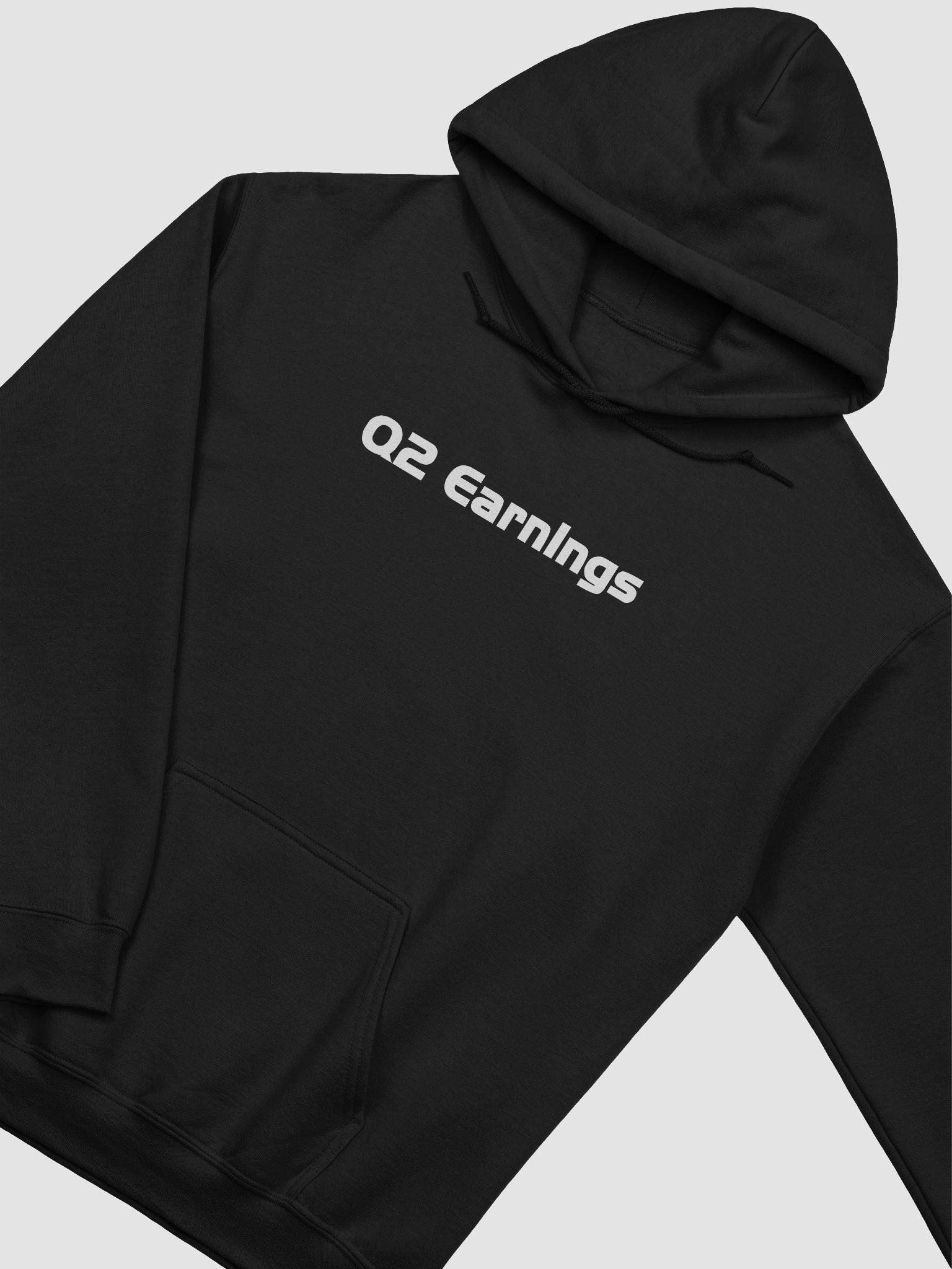 Q2 Earnings | White | Unisex Hoodie product image (1)