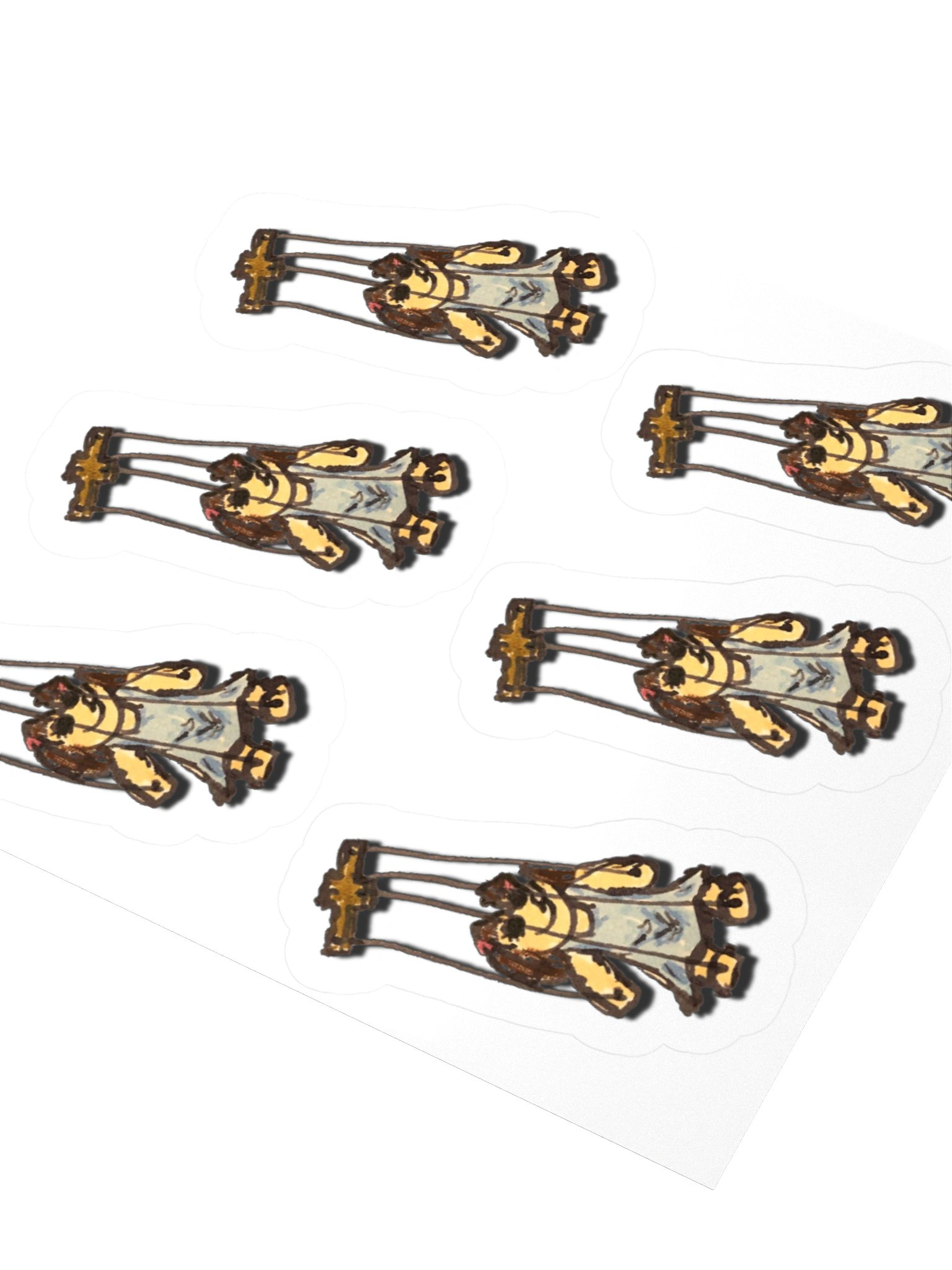 Broken Lights Creepy Doll Kiss Cut Stickers product image (9)
