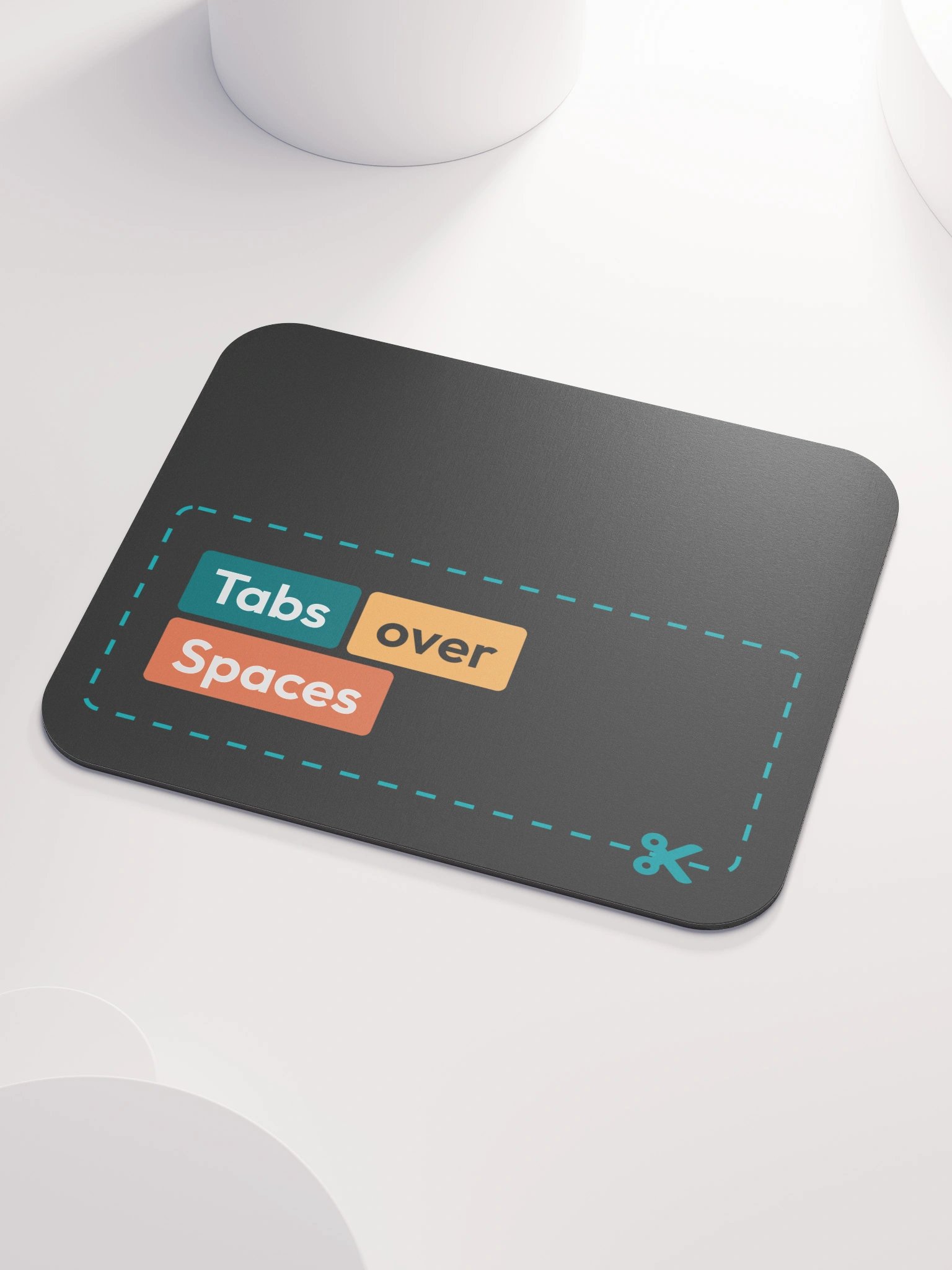 Tabs over spaces - Mouse Mat product image (4)