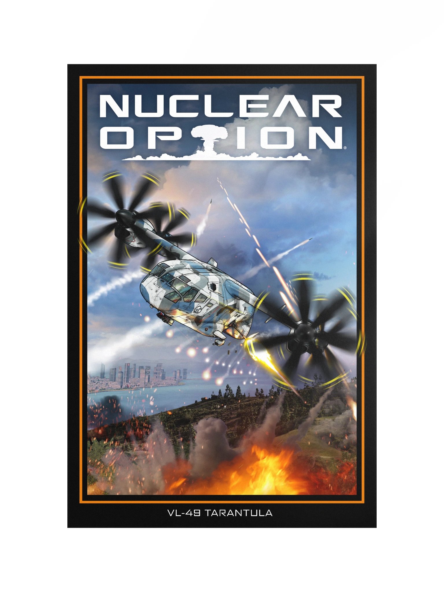 Tarantula - Navy Splinter 20x30in Poster product image (1)