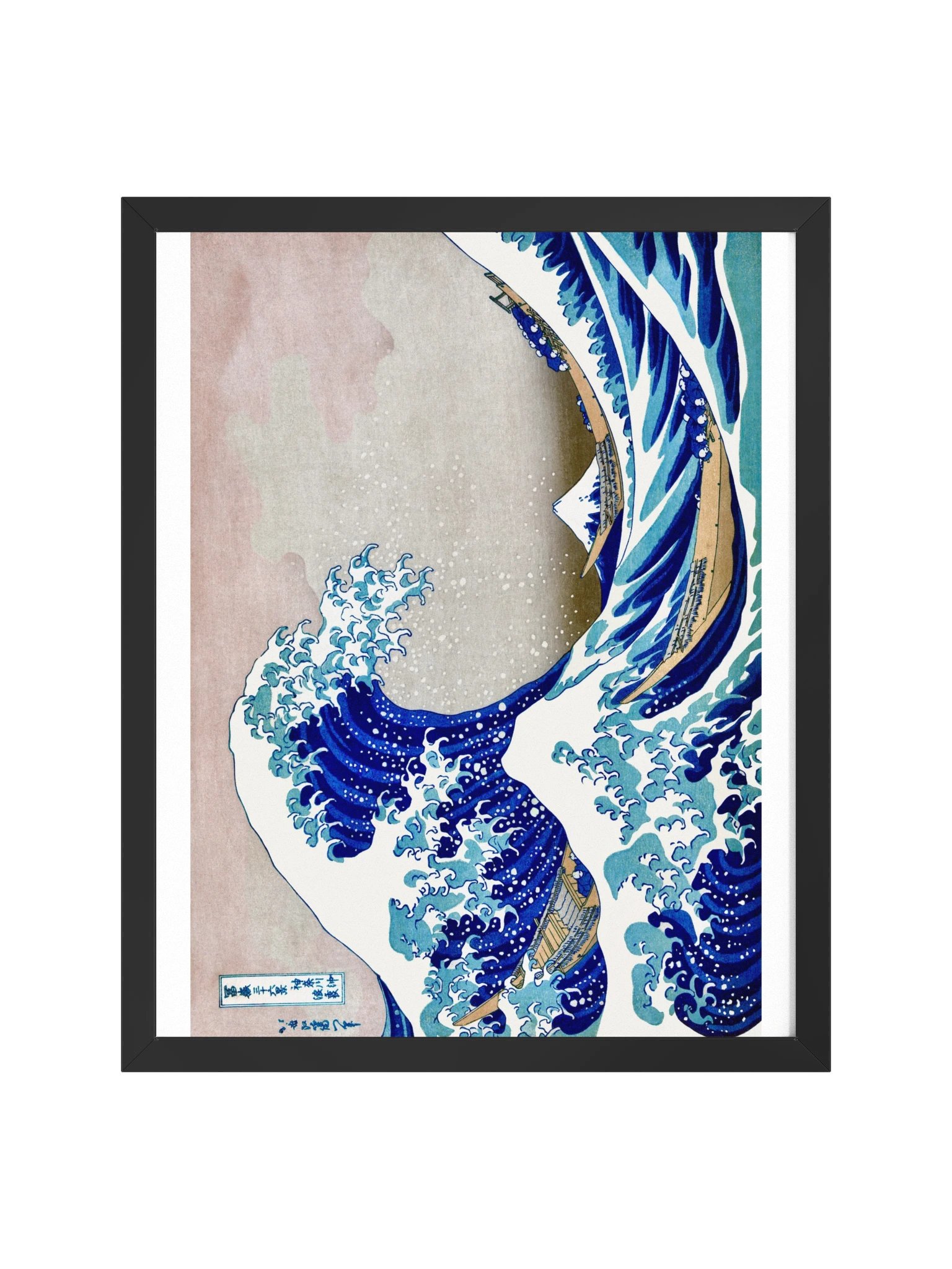 The Great Wave off Kanagawa — Large Framed Matte Poster product image (5)