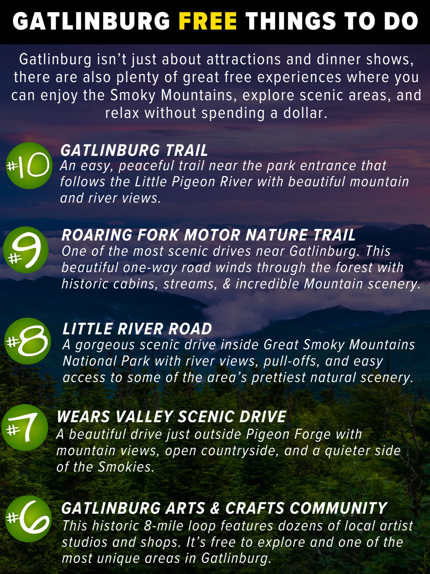 Smoky Mountain Travel Guide Bundle (2026) | Gatlinburg + Pigeon Forge Printable Digital PDFs, Instant Download product image (7)