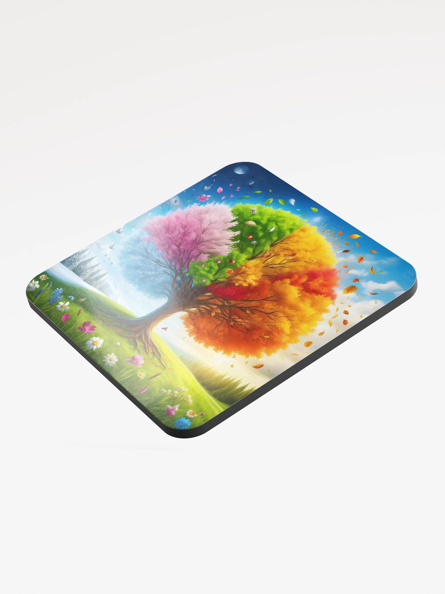 Seasonal Tree Cork Coaster product image (3)