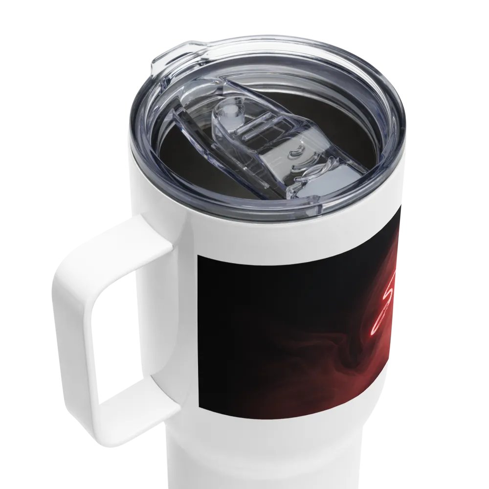 Travel Mug with Handle and Lid - 