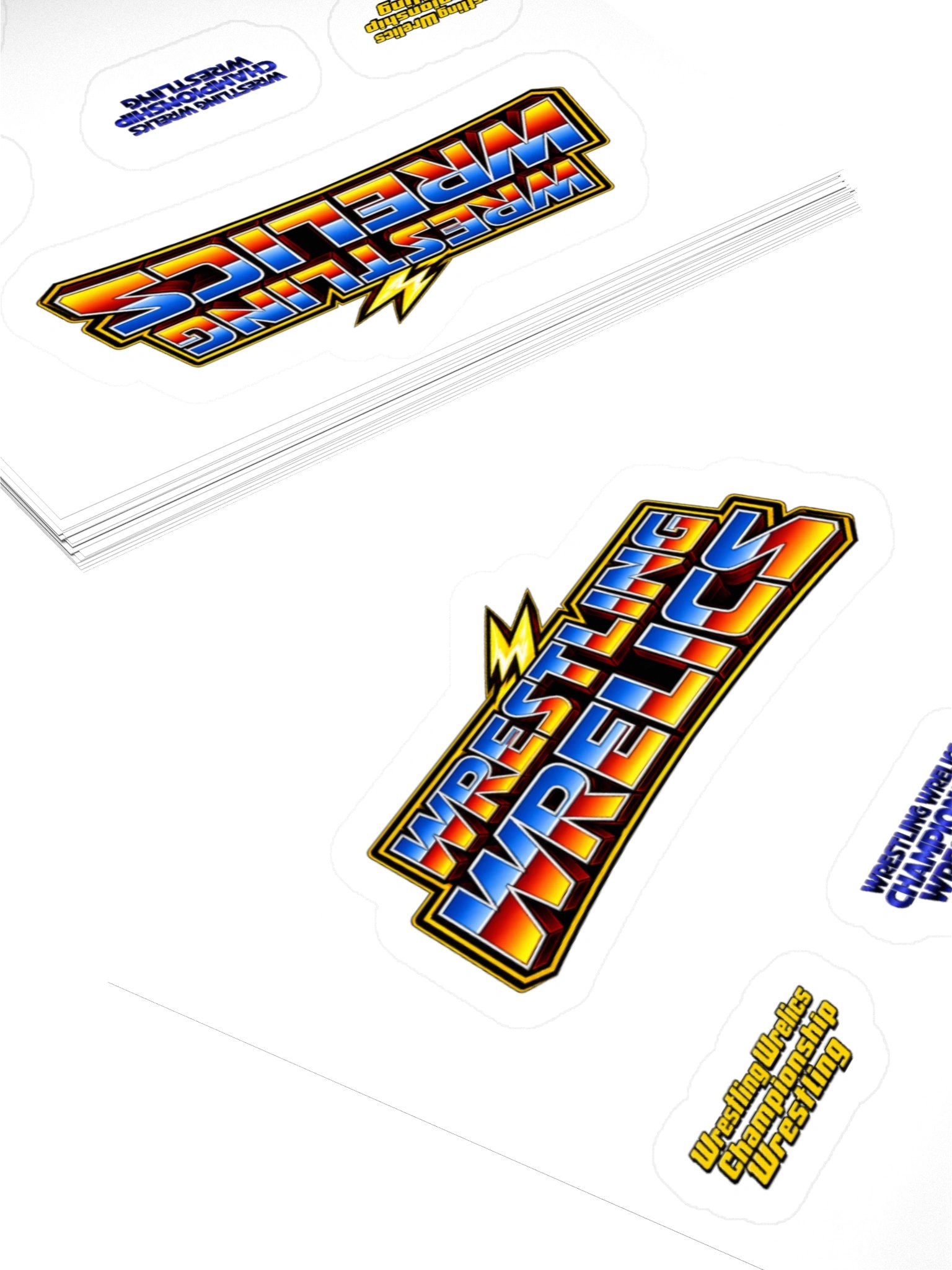 Wrestling Wrelics Kiss Cut Sticker Set product image (12)