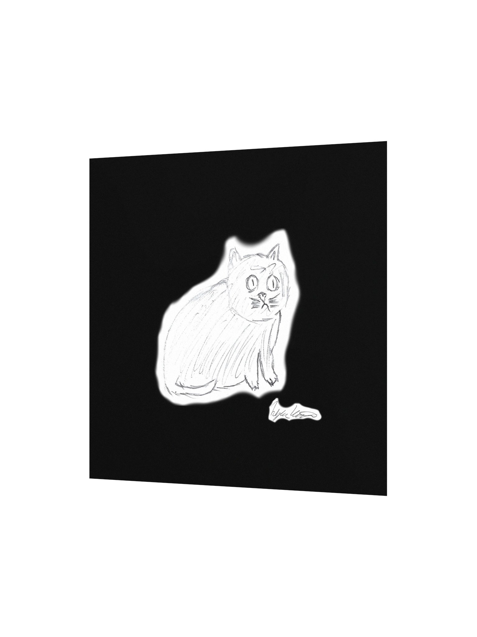 CPTSD Cat Sketch Matte Poster product image (3)