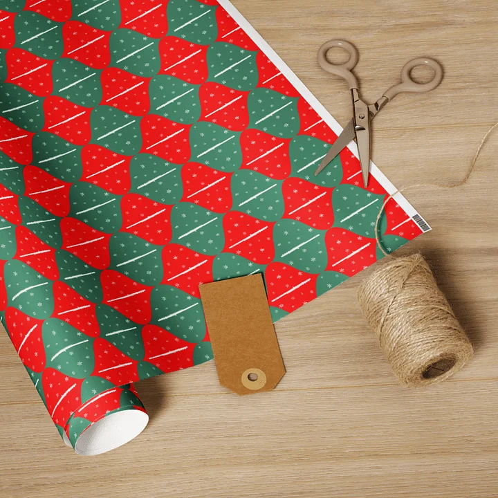 Ogee Gift Wrap Roll - Red and Green C Flute - 30 x 72 product image (1)