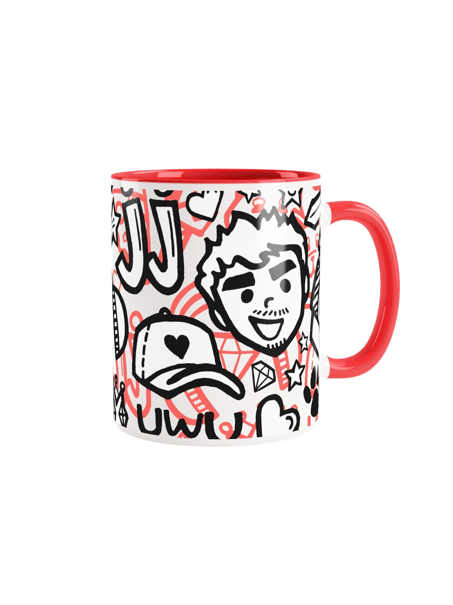 J-Doodle Mug (Red) product image (1)