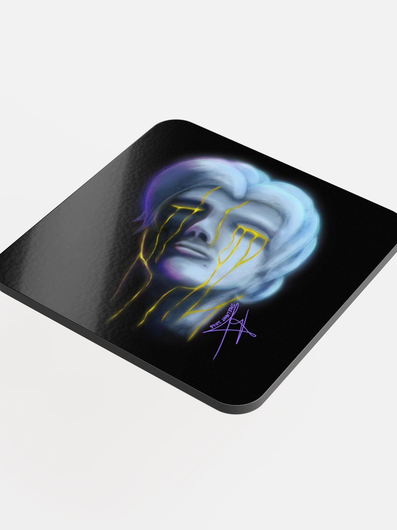 Light Tears (Glossed Cork Coaster) product image (4)