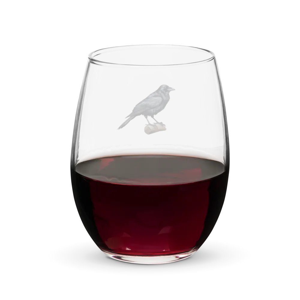 Prestige Crow Stemless Wine Glass - Motif VI product image (6)