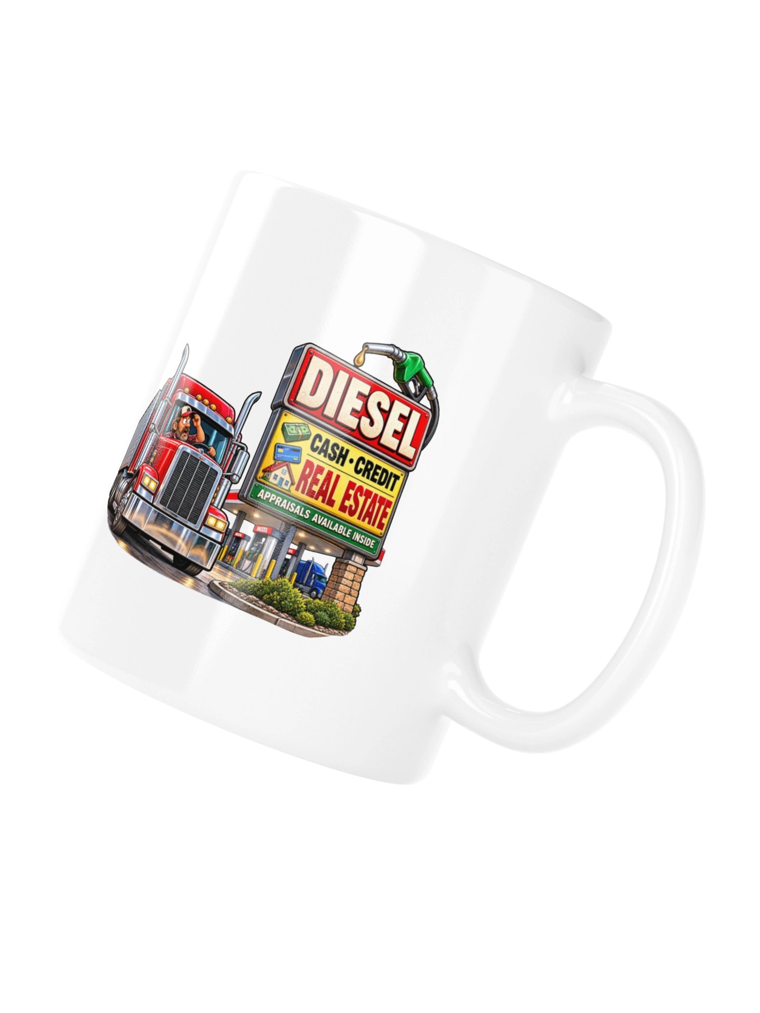DIESEL — CASH • CREDIT • REAL ESTATE -MUG product image (11)