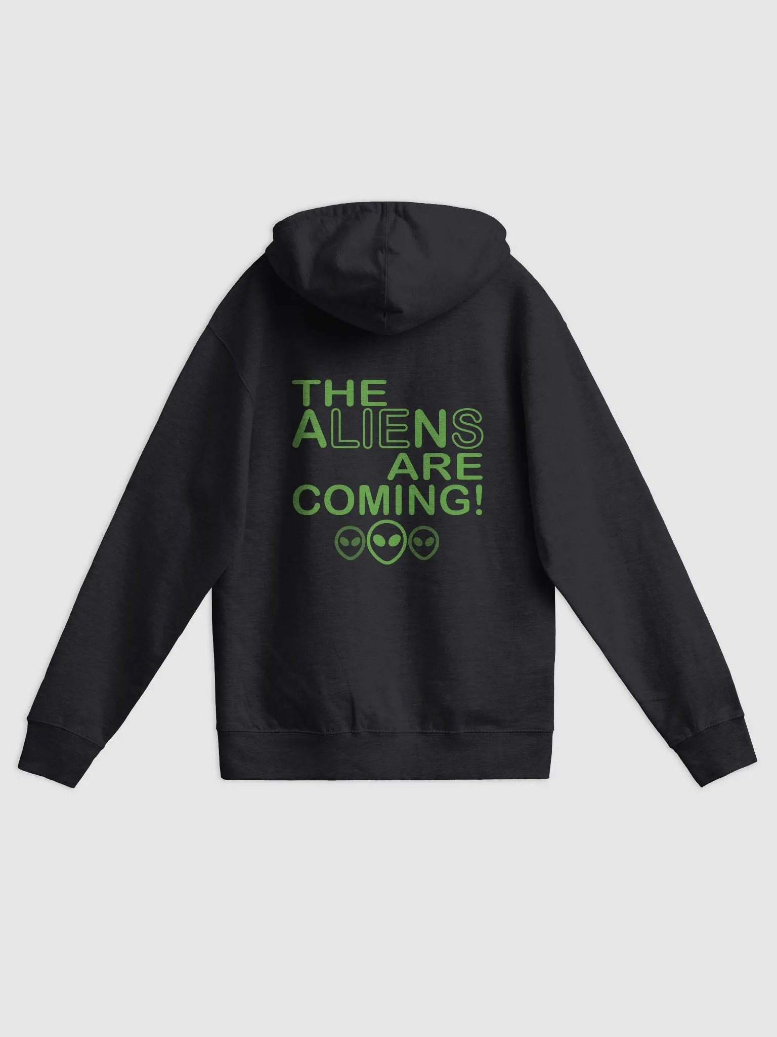 The Aliens Are Coming! - Green - Independent Trading Co. Fleece Zip Up Hoodie product image (1)