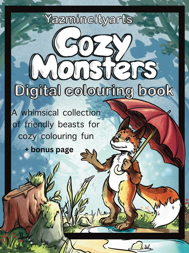Cozy Monsters Coloring Book – Whimsical Printable Pages for Relaxation & Fun product image (1)