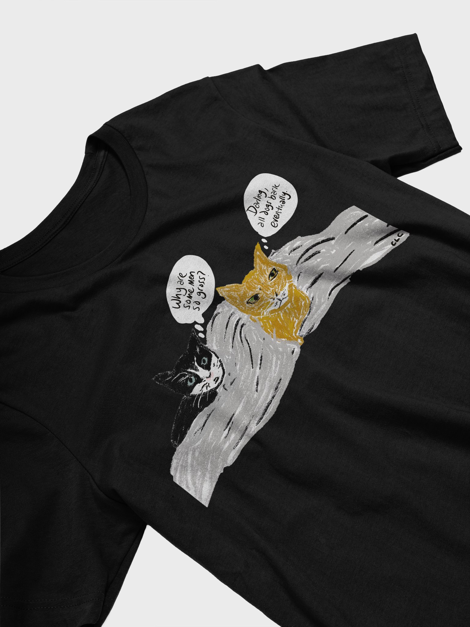 Kitties Thoughts On Men tee product image (23)