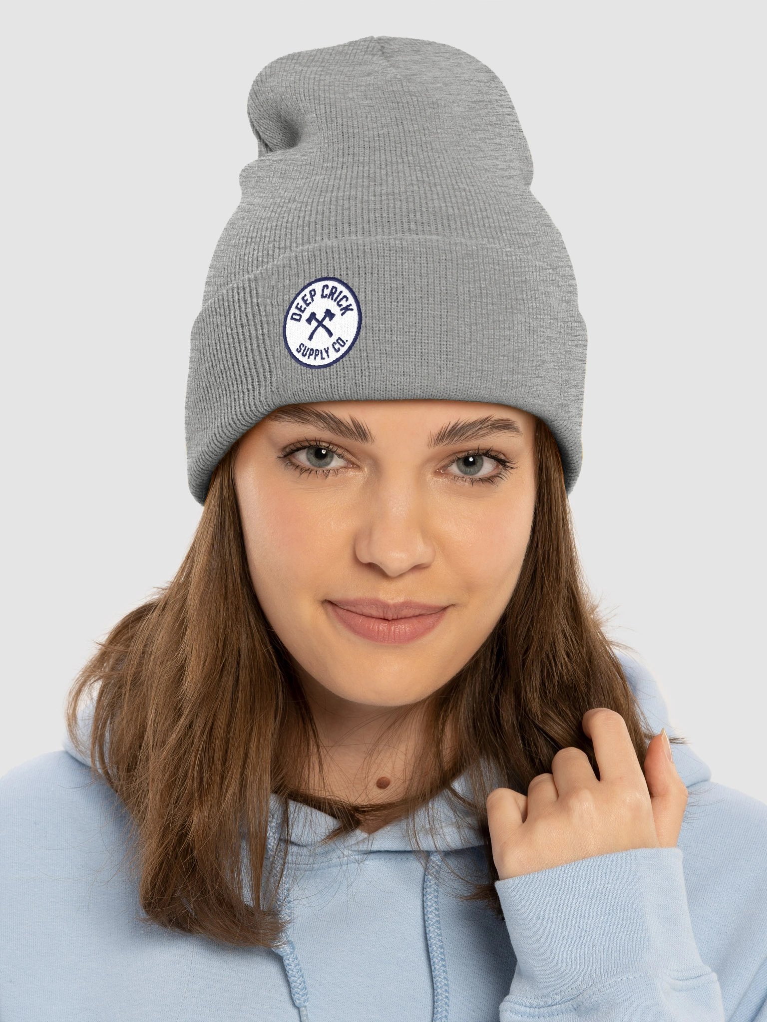 Deep Crick Supply Co. Axes Logo Cuffed Beanie product image (3)