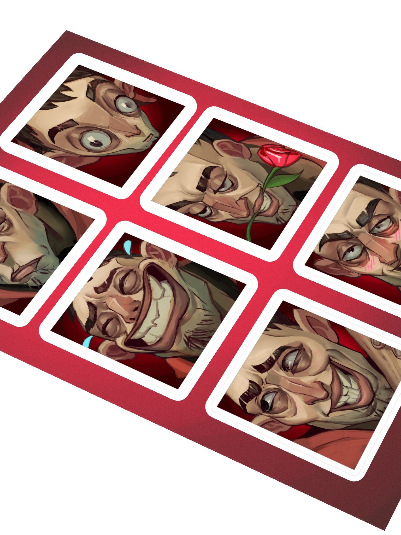 Radek Faces Sticker Sheet product image (3)