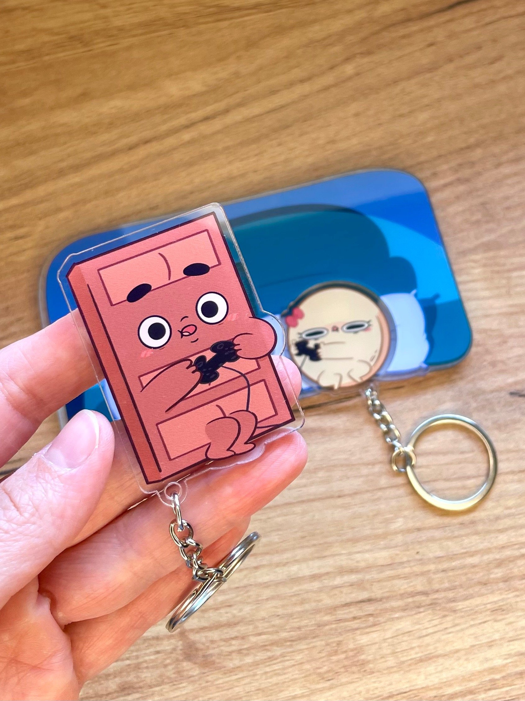 Matching Choco & Pancake Keychains with Bonus Display Base product image (5)