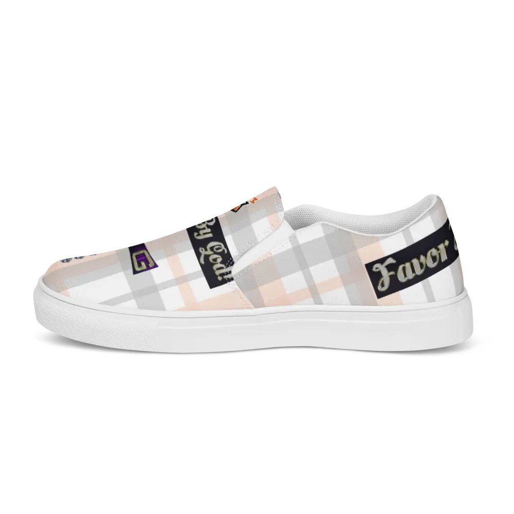 BBG Pink Plaid Women's Slip On product image (5)