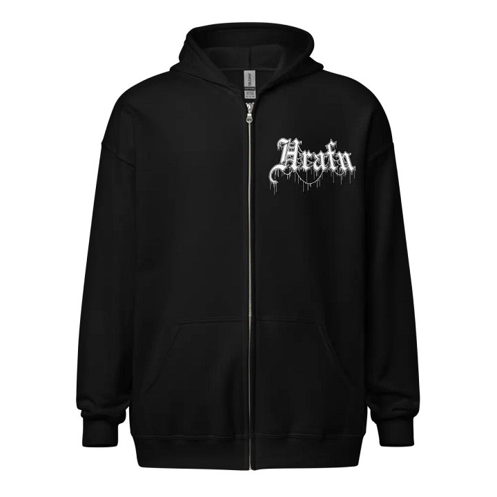 Hrafn Gothic Logo Zip Hoodie product image (1)