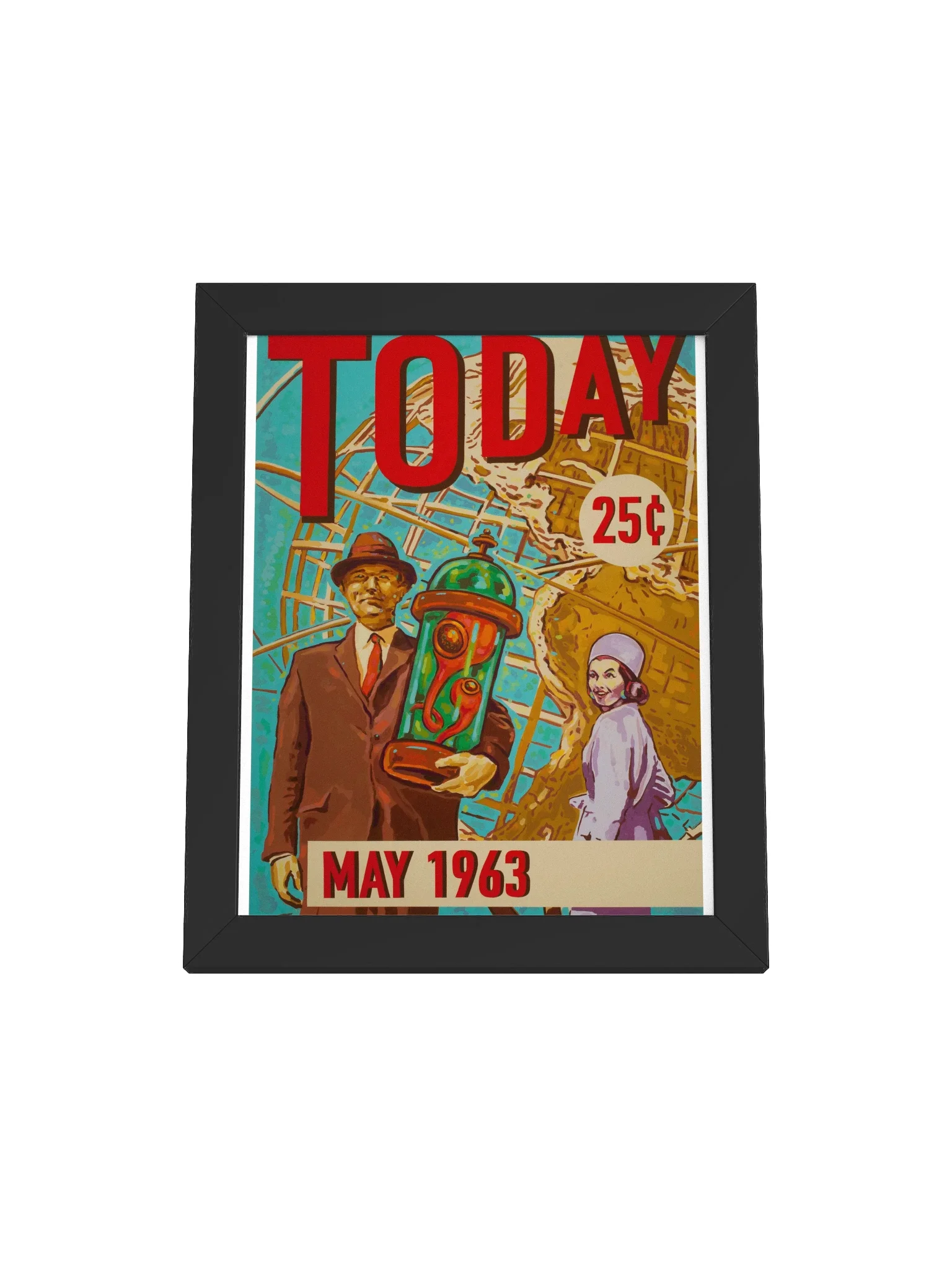 Today (Atomic Sunrise) — Framed Matte Poster