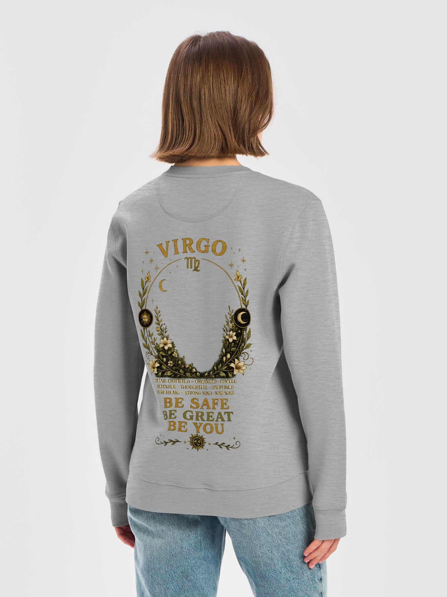 Virgo “Purpose in Every Detail” Premium Zodiac Crewneck product image (6)