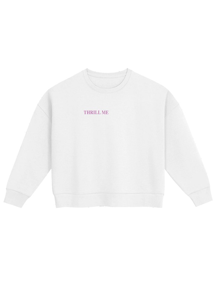 Thrill Me Crewneck — White