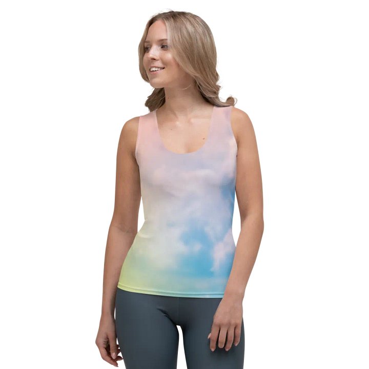 Blur cloud rainbow Design Tank Top - V10 product image (1)