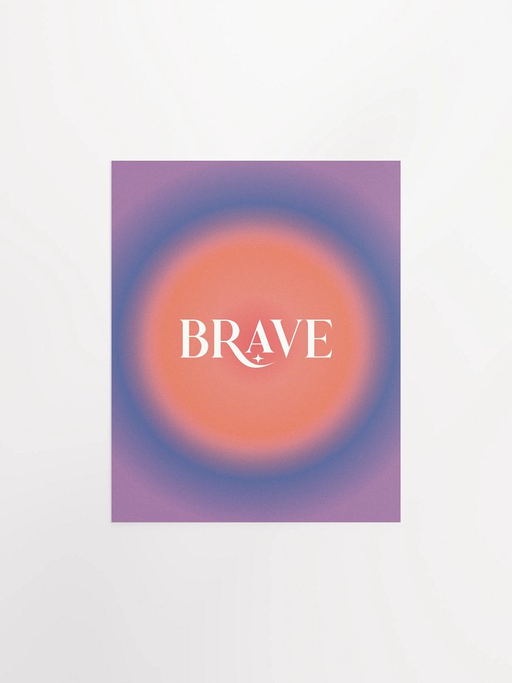 Brave Gradient Grain Poster product image (3)