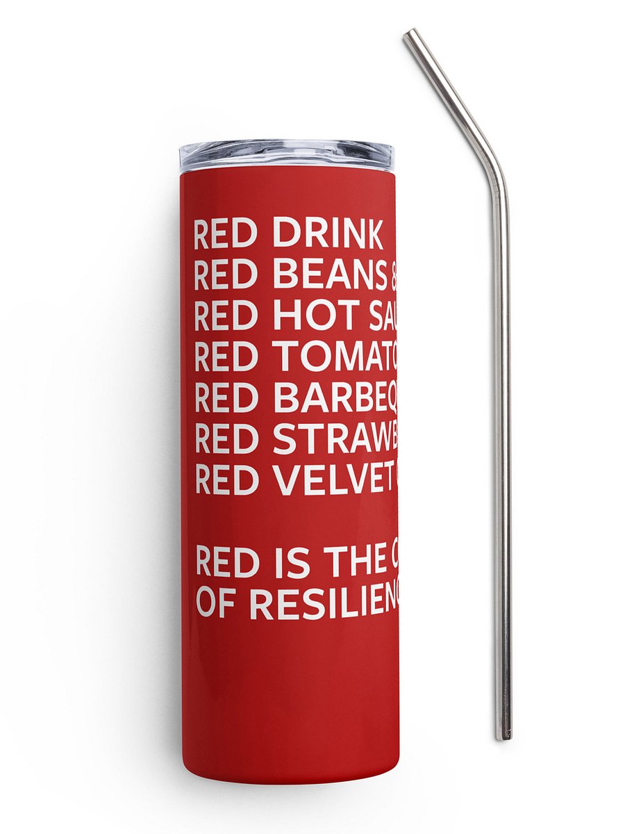 “Red is the Color of Resilience” Tumbler Image 1