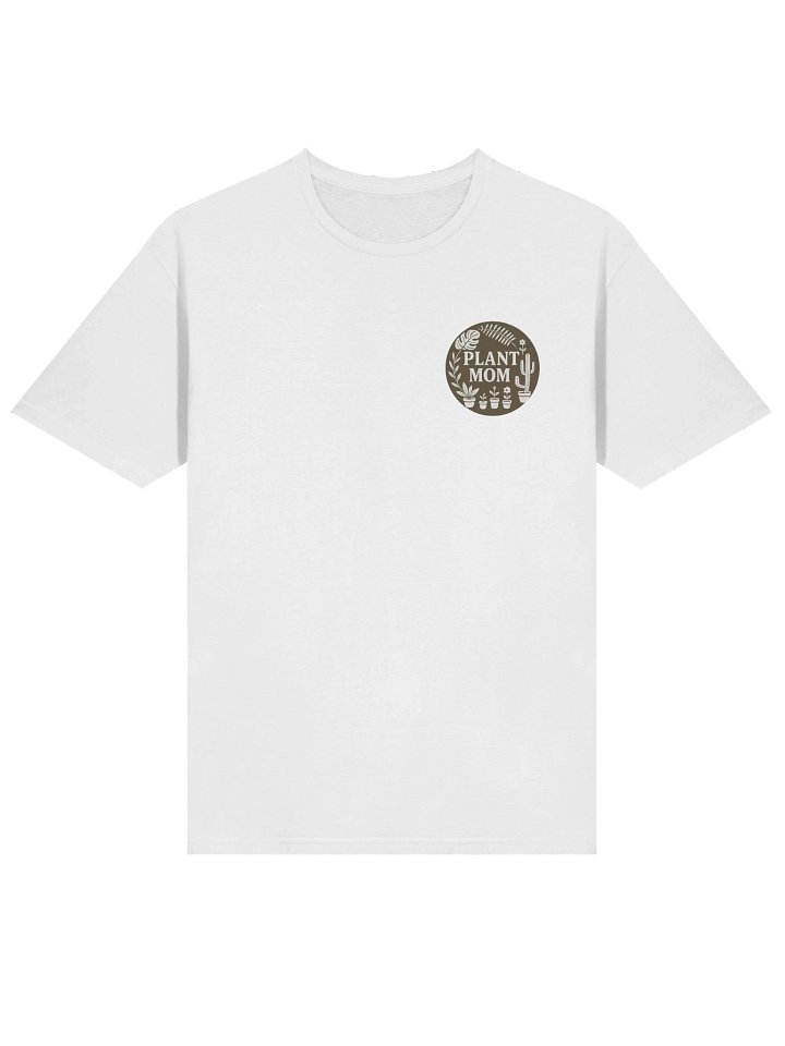 Plant Mom T-Shirt – Minimal Botanical Chest Print Tee product image (2)