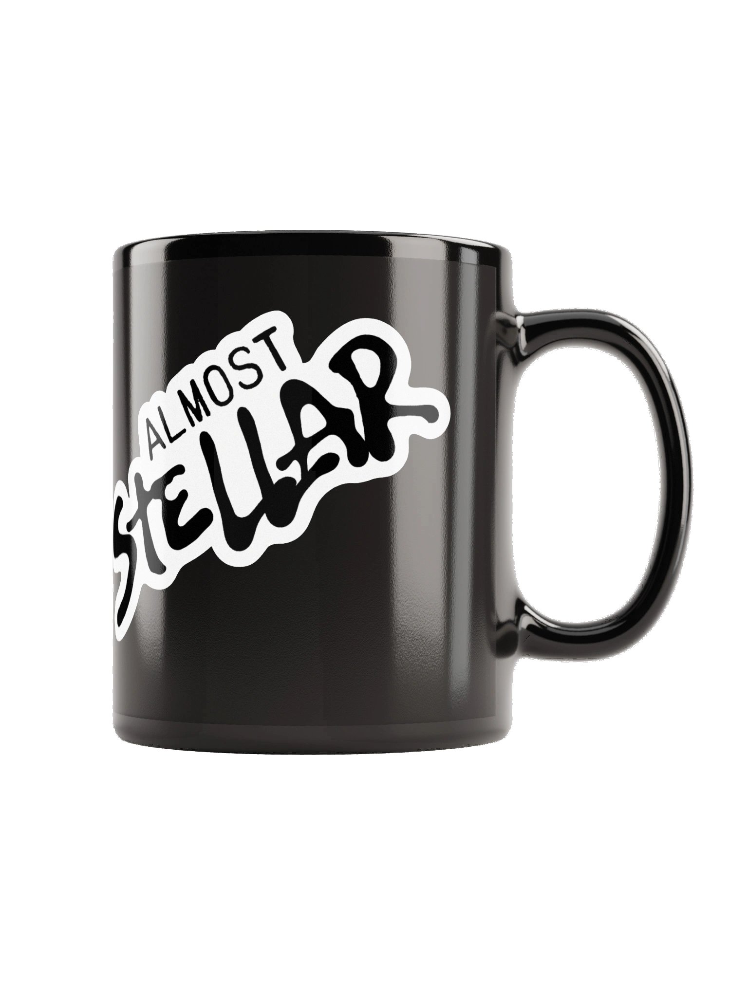 Almost Stellar Black Glossy Mug product image (6)