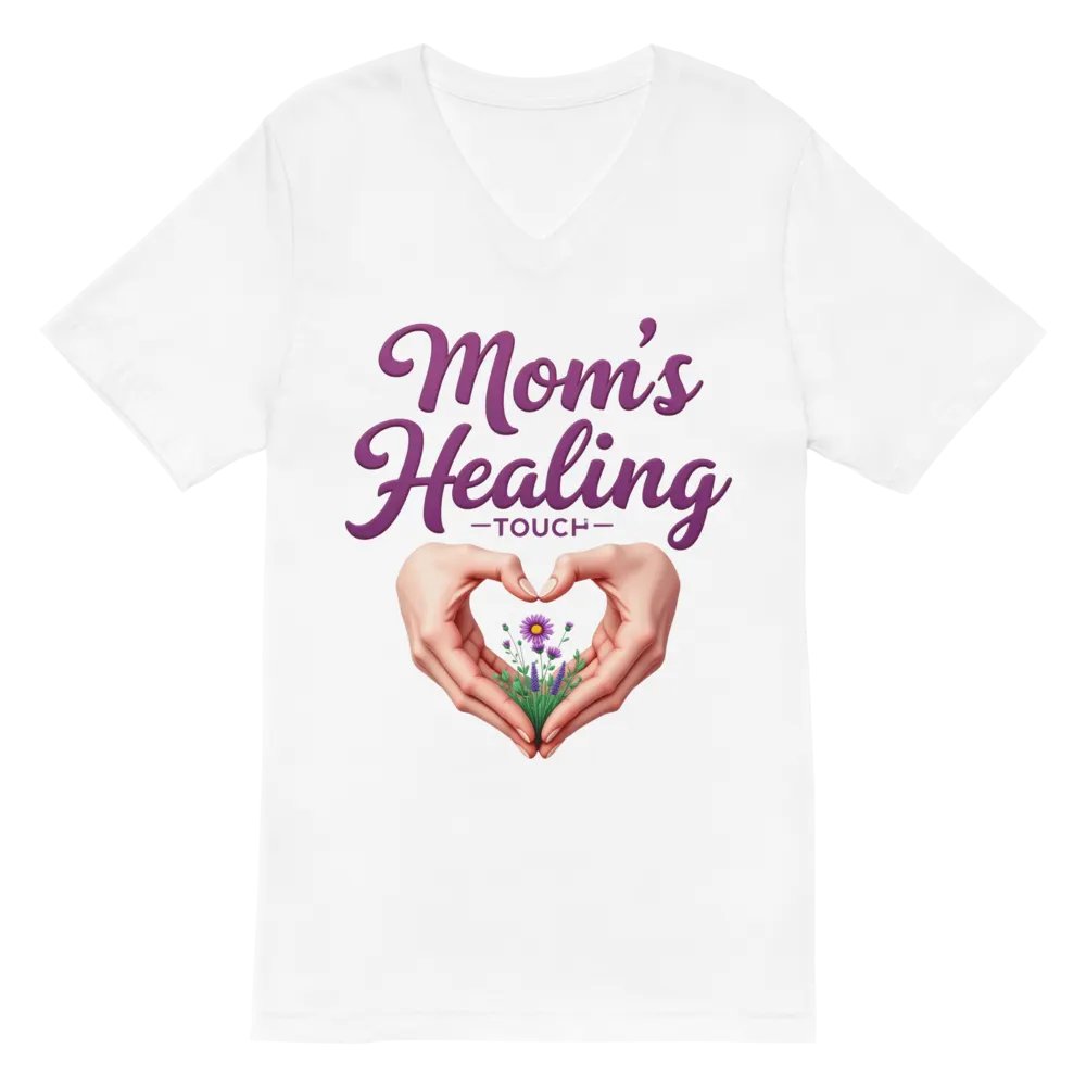 Mom's Healing Touch V-Neck Tee product image (6)