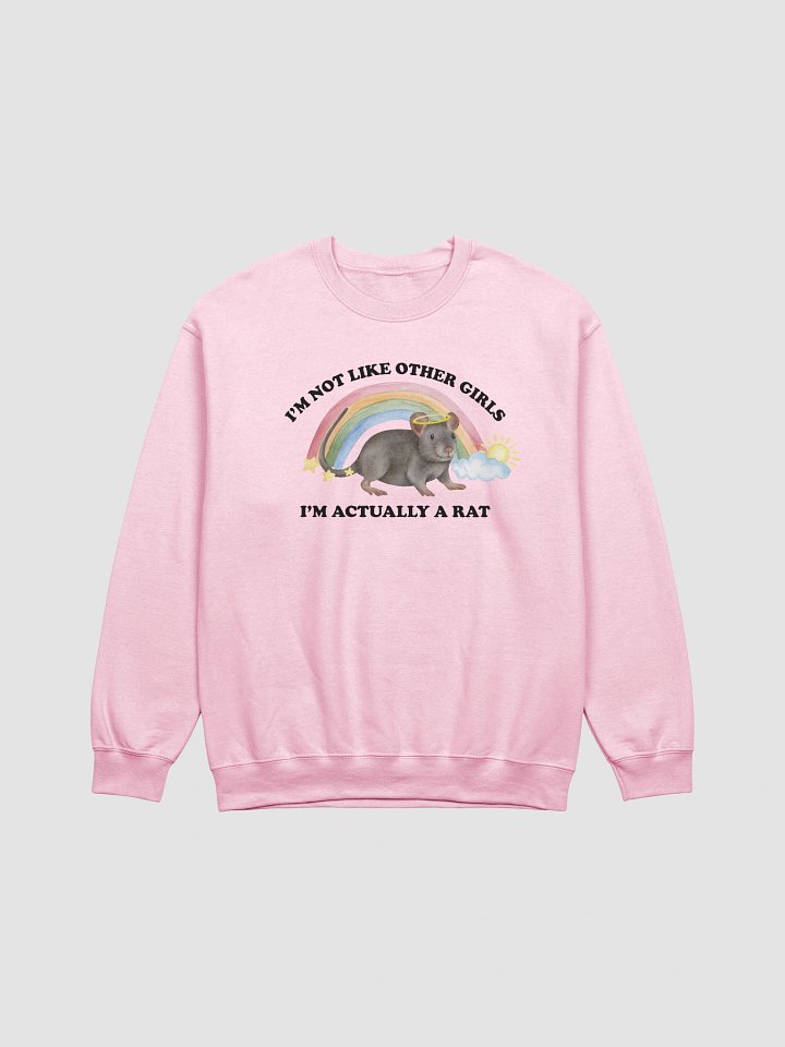 Actually a rat Crewneck product image (1)