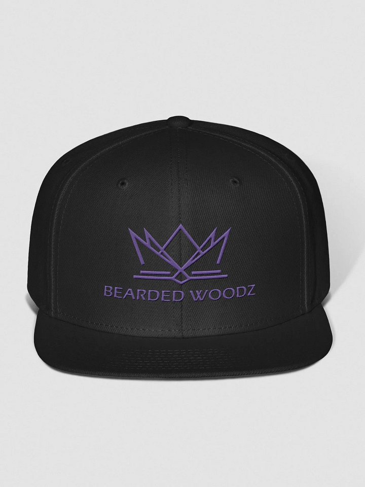 Bearded Woodz Classic Snapback (Purple Embroidery) product image (1)