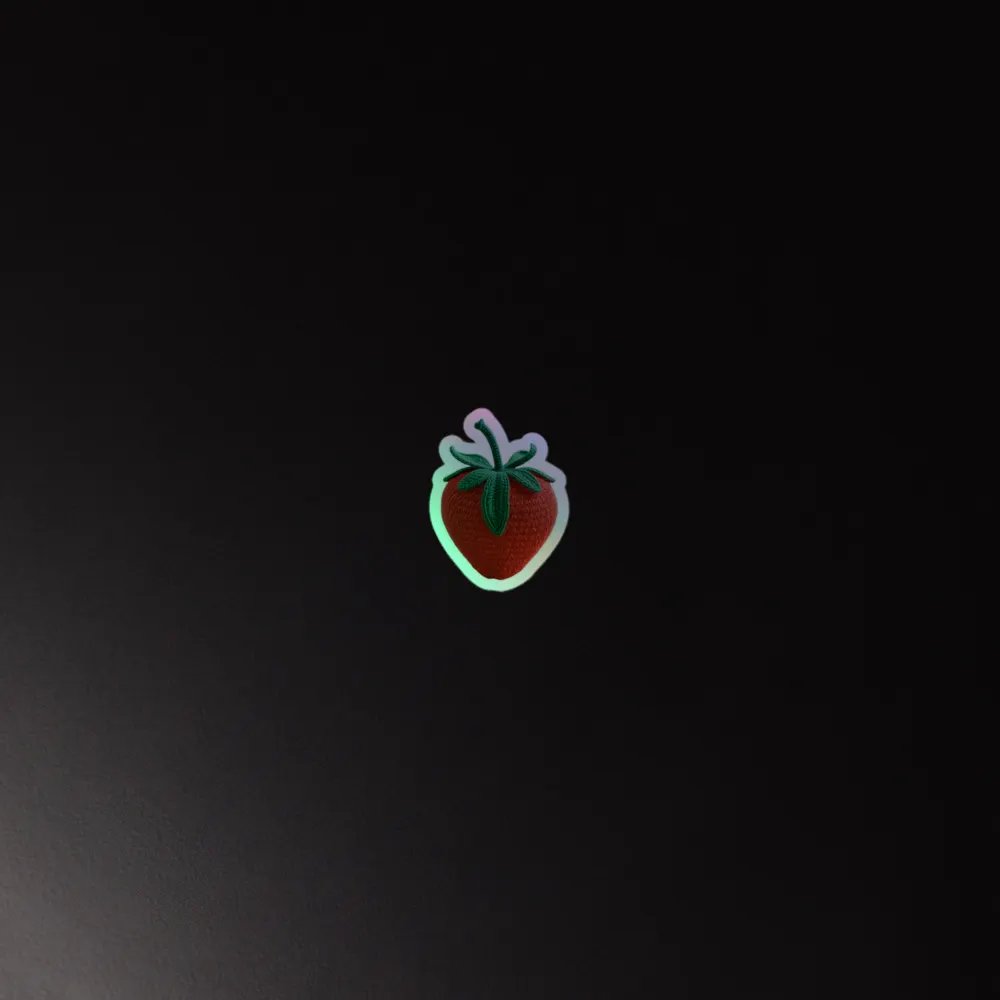 CozyAvocado Holo Sticker Strawberry #01 product image (4)