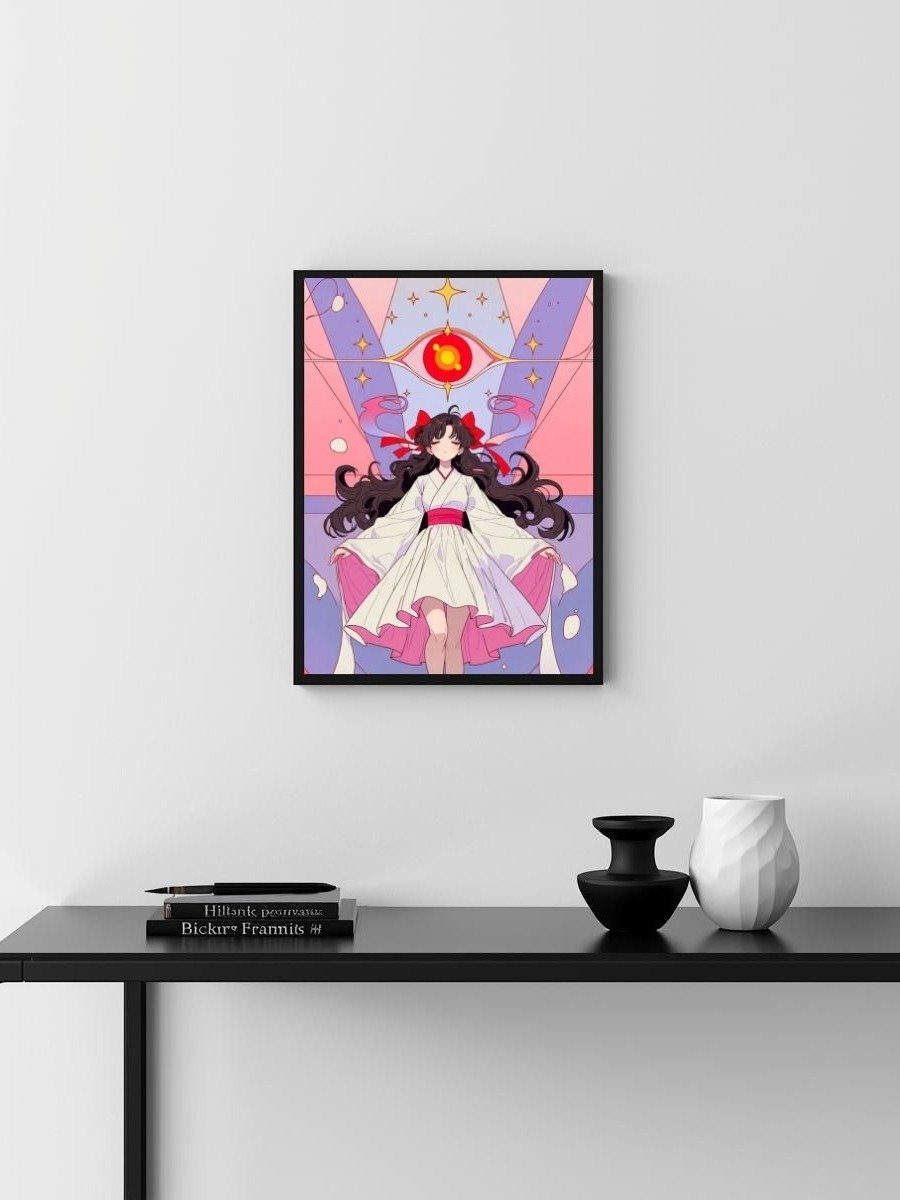 Original Miko Third Eye Pink Kimono – Glossy 8x10 Metal Print product image (3)