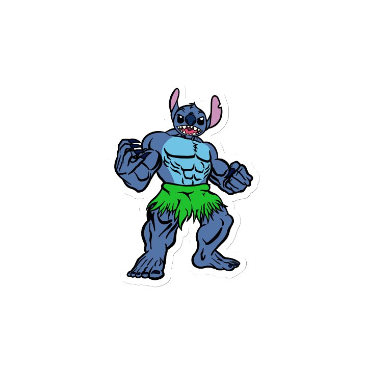 Stitch X Hulk Die-Cut Magnet product image (1)