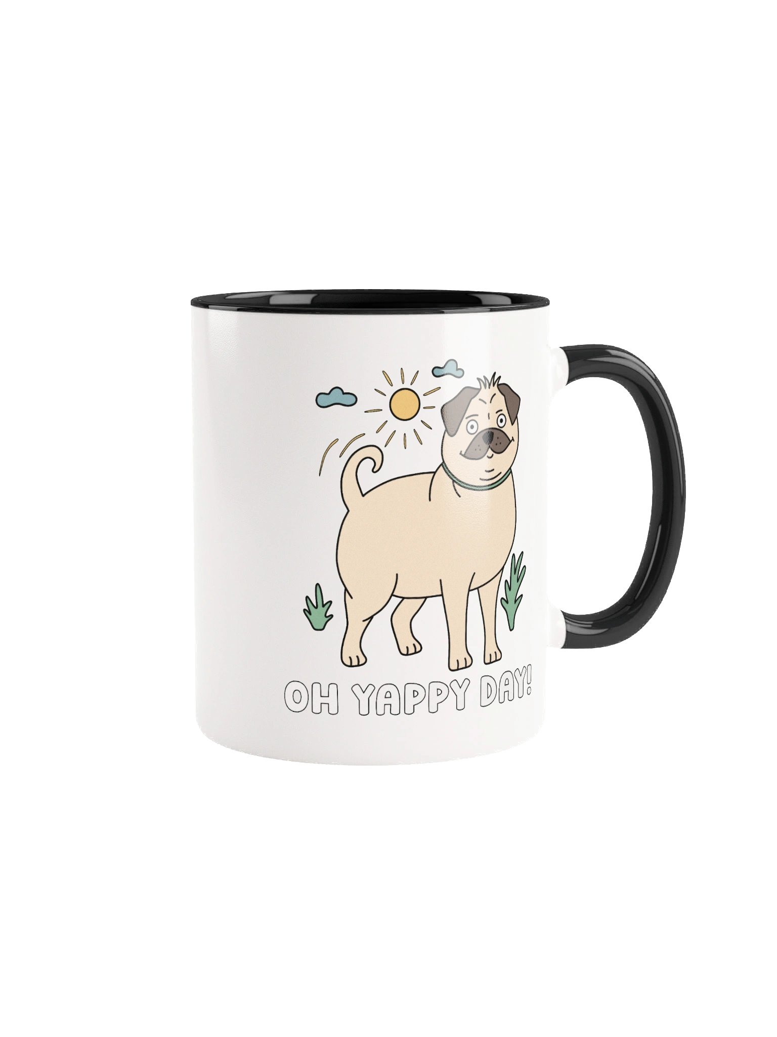 Oh Yappy Day Pug Mug product image (2)