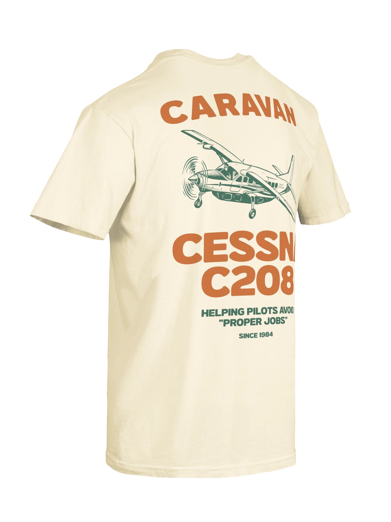 "Proper Jobs" Orange and Green Tee product image (4)