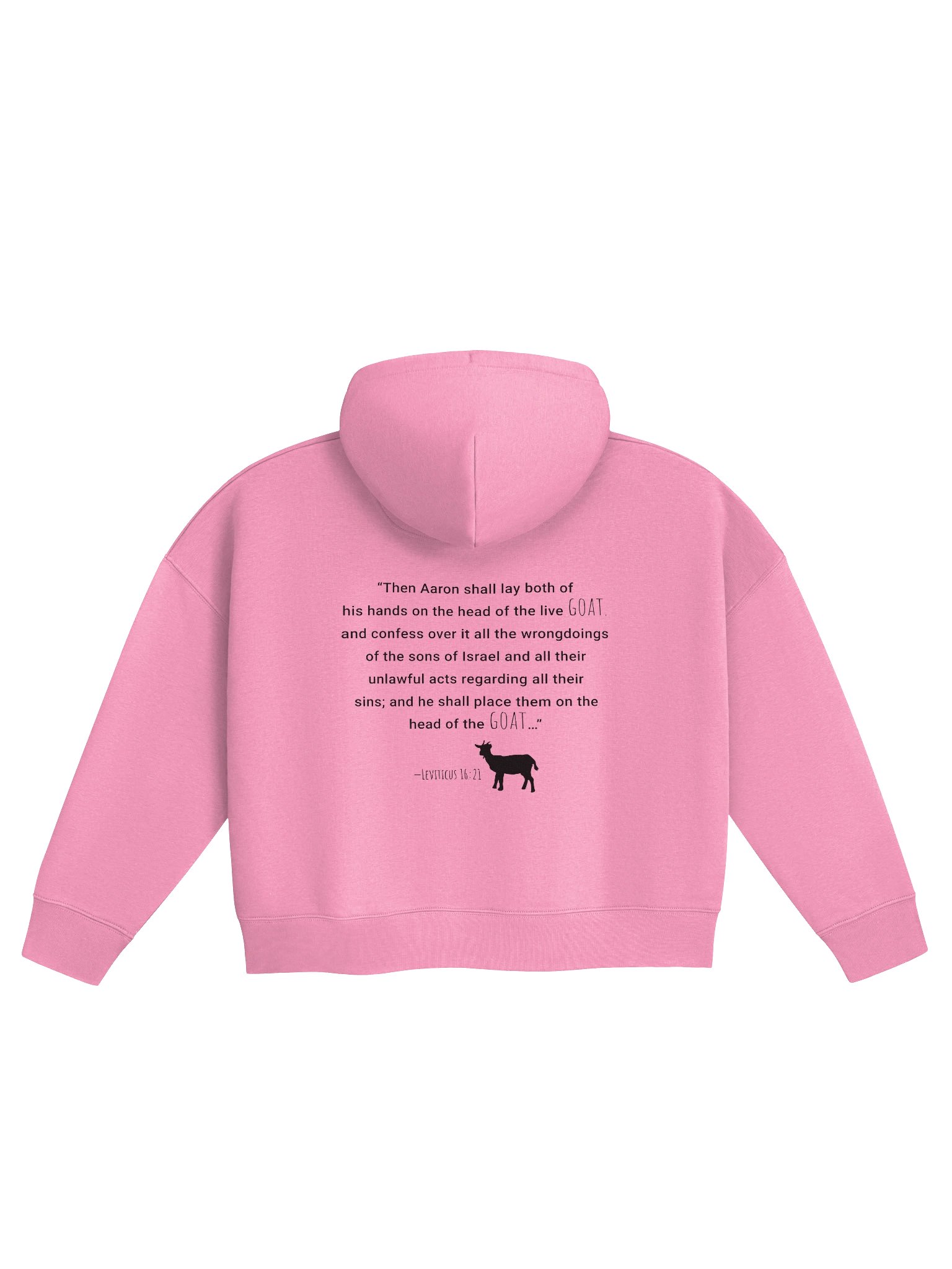 Jesus is the G.O.A.T. Women’s Short-Cut Hoodie product image (5)