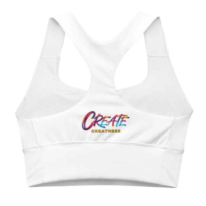 Energize Born to Dance Her Silhouette Padded Workout Sports Bra product image (2)