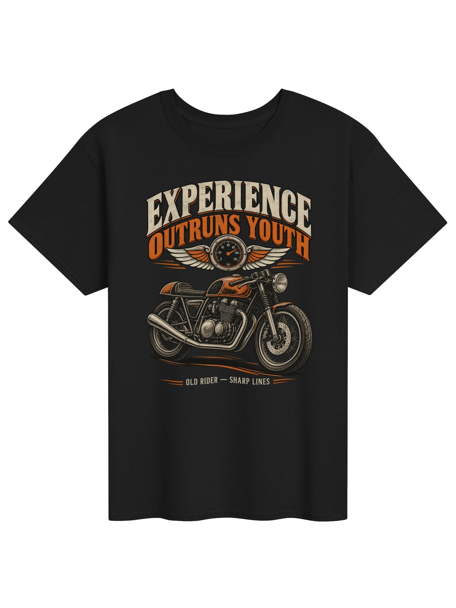Experience Outruns Youth – Vintage Motorcycle T-Shirt product image (1)