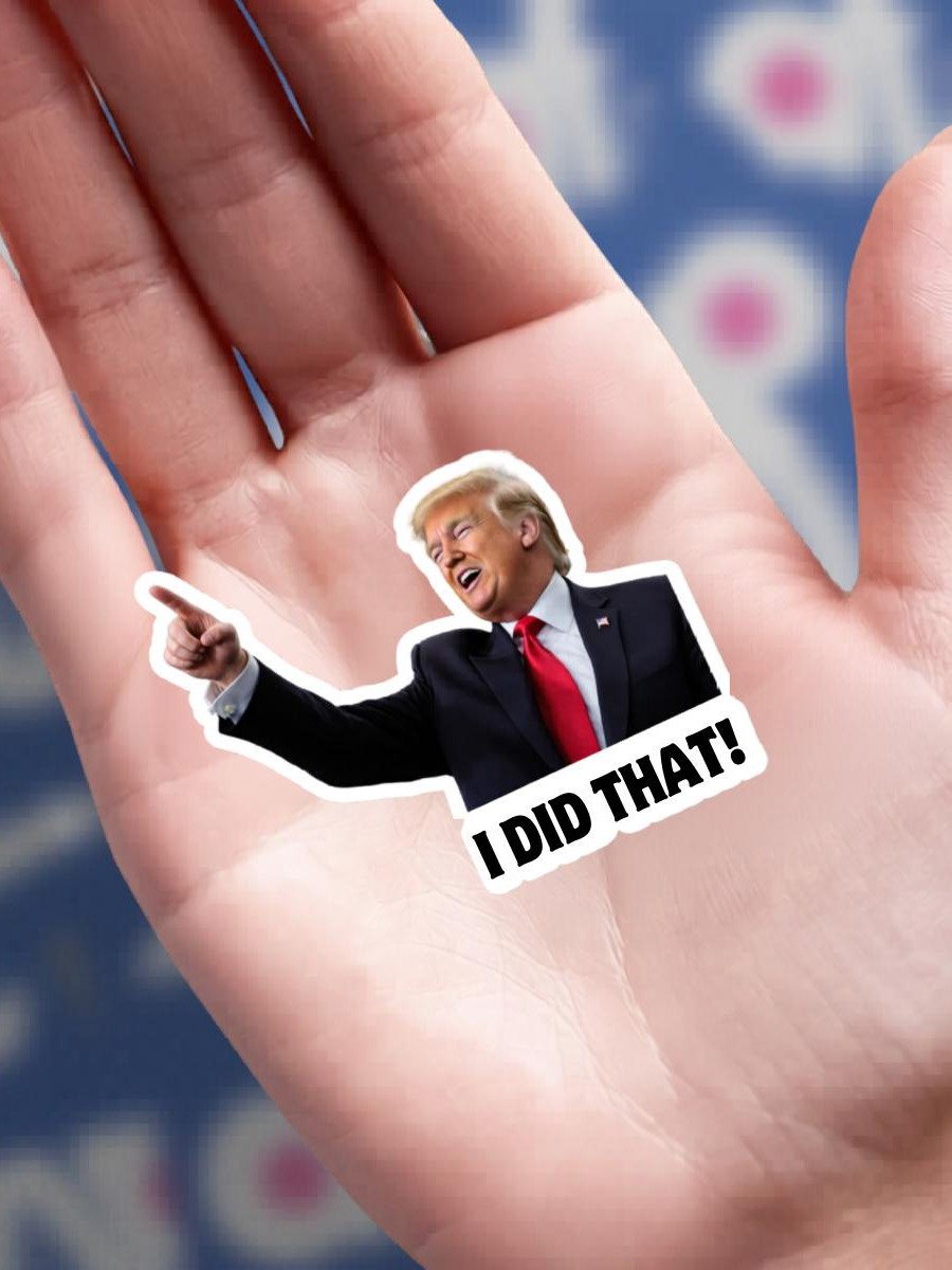 Trump I Did That Stickers, Funny Gas Pump Price Stickers, Bulk Packs 25 to 1000 product image (5)