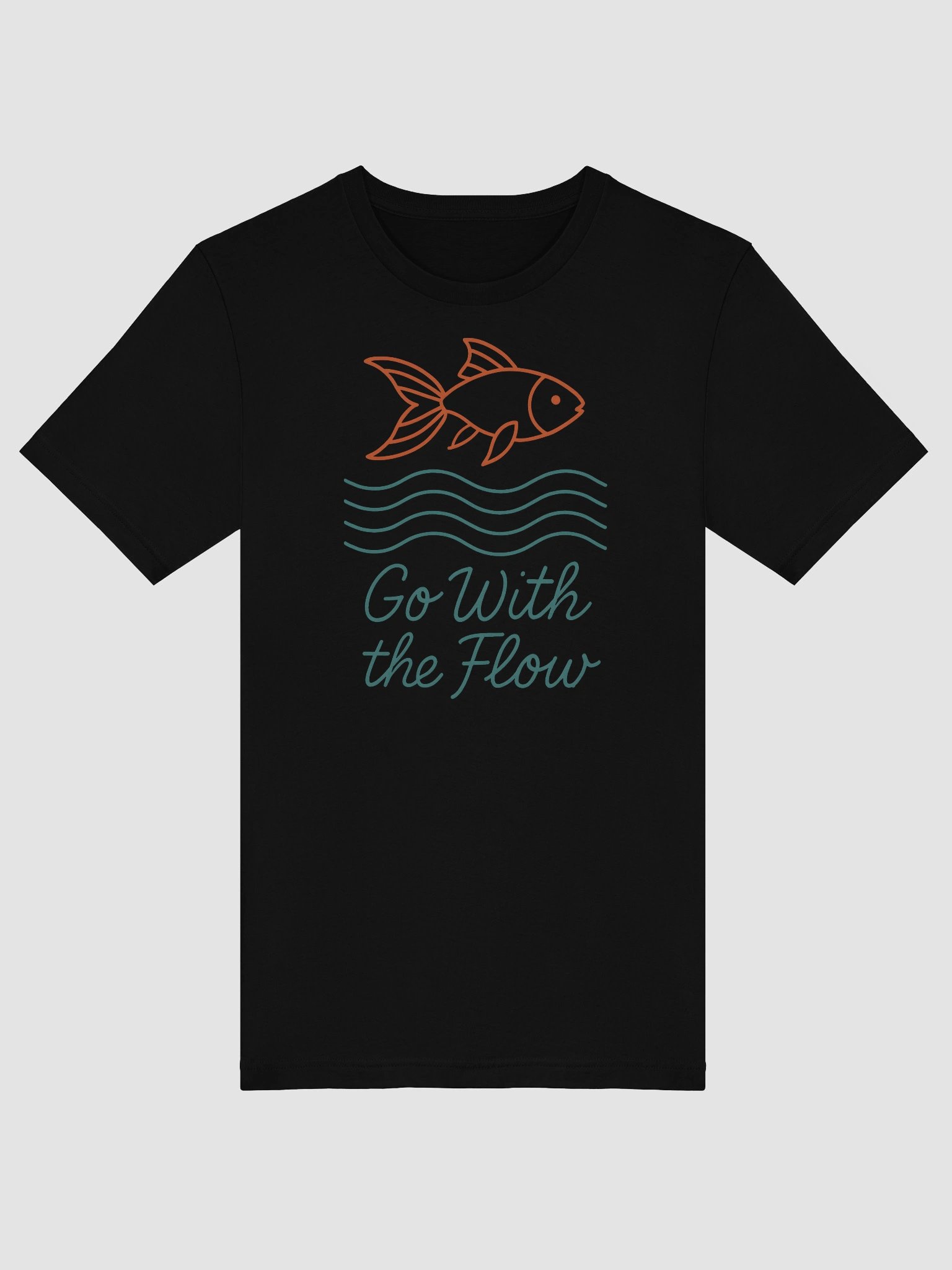 Flowy Fish Cursive Tee product image (5)