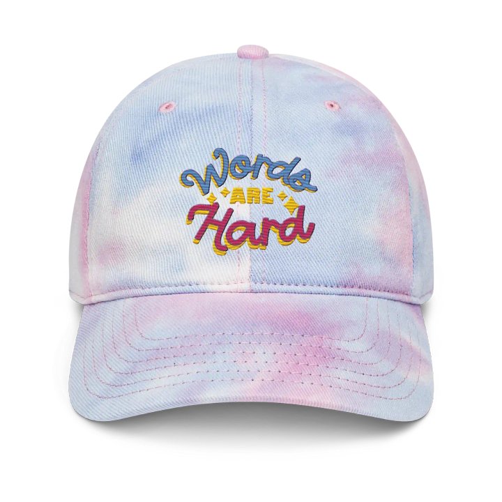 Words Are Hard Tie-Dye Hat product image (3)