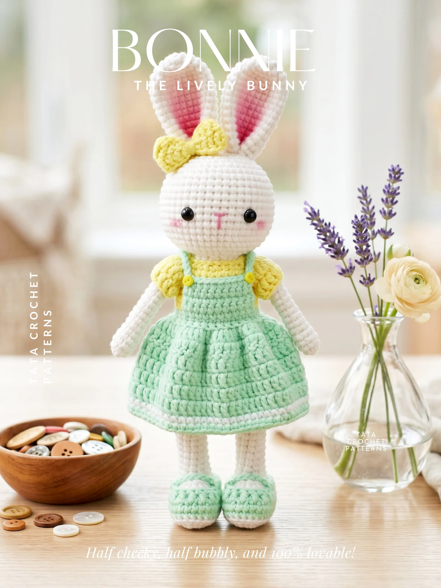 Bonnie the Lively Bunny – Amigurumi Crochet Pattern | Digital Download PDF product image (1)